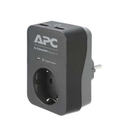 Aljzat, túlfeszültség-jelzővel, 2xUSB, APC