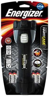 Elemlámpa, LED, 4xAA, strapabíró, ENERGIZER "Hardcase Pro", szürke-fekete